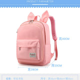 Hot Girls School Bags Bow-knot Backpack Large Capacity Stars Print Mochila Escol