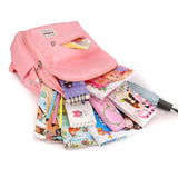 Hot Girls School Bags Bow-knot Backpack Large Capacity Stars Print Mochila Escol