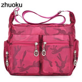 Women Messenger Bags Waterproof Nylon Shoulder Bag Crossbody Bags