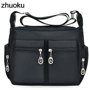 Women Messenger Bags Waterproof Nylon Shoulder Bag Crossbody Bags