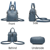 Leather Backpack Women Shoulder Bags Multifunction Travel Backpack School Bags