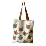 Ins Korea Canvas Bag Female Shoulder Convenient Shopping Cartoon Student