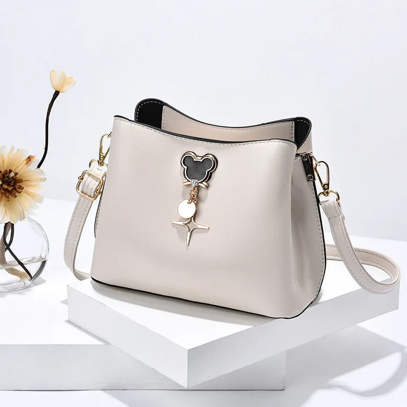 Women's Bucket Bag European Style Shoulder Messenger Bag