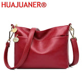 Ladies Leather Crossbody Bag with Tassel, Burgundy