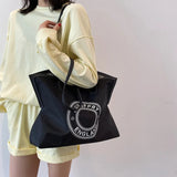 Women's Large Canvas Shoulder Bag High Capacity Wild Ladies Shoulder Bag