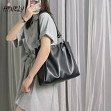 Women's Shoulder Bags Large Capacity PU Leather Wild Bags Sac A Main Femme