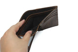 Men Real Leather Dragon Emboss Standard Wallet