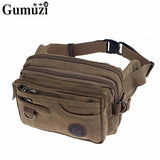 Canvas Waist Bag Multi-function Travel Phone Purse