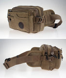 Canvas Waist Bag Multi-function Travel Phone Purse