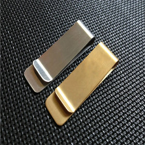 Stainless Steel Money Clip Cash Holder Portable Wallet