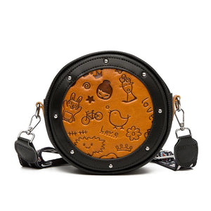 Hot Leather First Layer Cowskin Handbags Lady Shoulder Bag