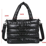 Winter Mobile Space Glove Bag Female Down Jacket Shoulder Handbag