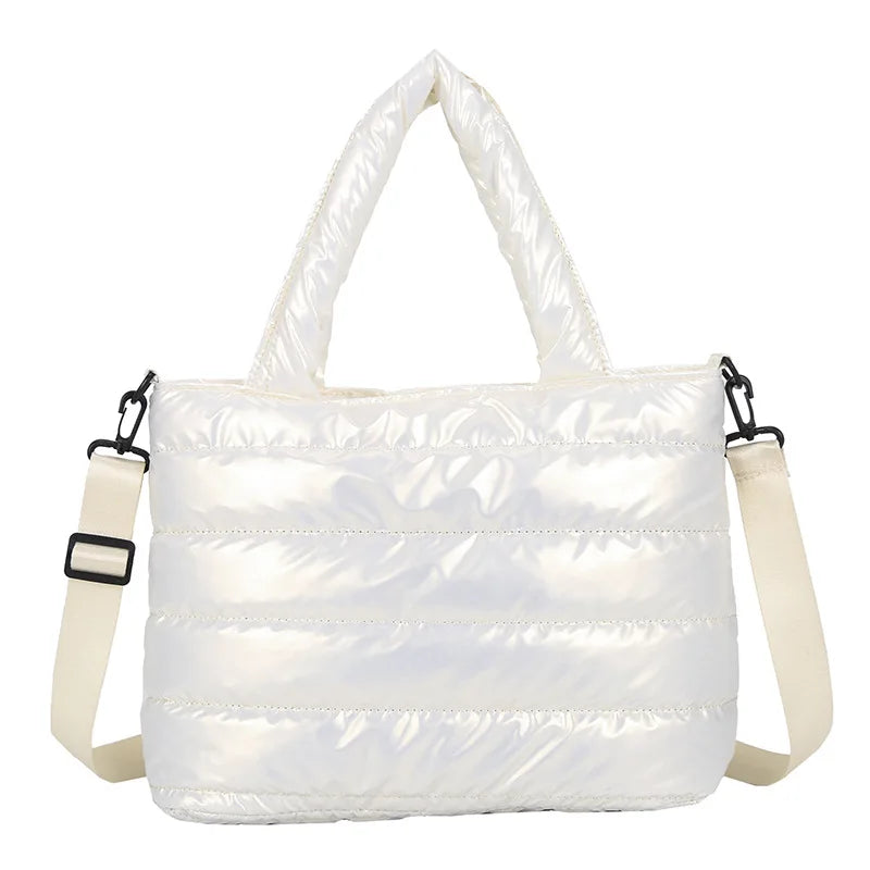 Winter Mobile Space Glove Bag Female Down Jacket Shoulder Handbag