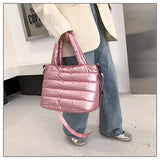 Winter Mobile Space Glove Bag Female Down Jacket Shoulder Handbag