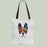 Hot Pug Canvas HandBag Women Cartoon Dog Shoulder Bag
