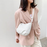 Hot Pure Colour High PU Leather Women Crossbody Bag Small Subaxillary Bag
