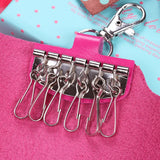 Hot Buckle Keychain Holders Pu Leather Style Key Wallets