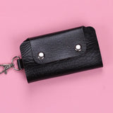 Hot Buckle Keychain Holders Pu Leather Style Key Wallets