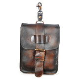 Leather Travel Waist Belt Pack Bag Phone Pouch Case For Men