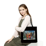 Santa Claus Tote Bag Christmas Candy Gift Handbags High Capacity