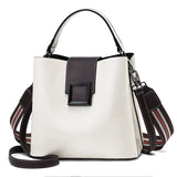Retro Casual Bucket Bag Women One-shoulder Messenger Bag