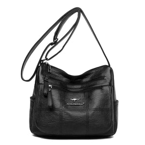 Soft Leather Handbags Purses Women Shoulder Crossbody Messenger Bags