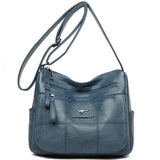 Soft Leather Handbags Purses Women Shoulder Crossbody Messenger Bags
