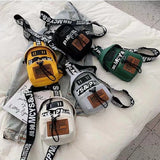 Hip-hop Canvas Phone Bag Chest Bum Bag