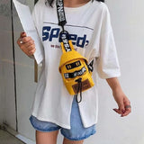 Hip-hop Canvas Phone Bag Chest Bum Bag