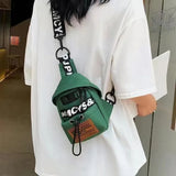 Hip-hop Canvas Phone Bag Chest Bum Bag