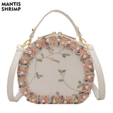 Sweet Lace Round Handbag Women Crossbody Bags
