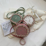 Sweet Lace Round Handbag Women Crossbody Bags