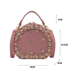 Sweet Lace Round Handbag Women Crossbody Bags