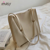 Vintage Female Tote High PU Leather Handbag Large Capacity Shoulder Bags