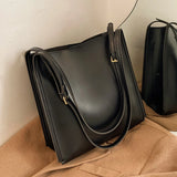 Vintage Female Tote High PU Leather Handbag Large Capacity Shoulder Bags