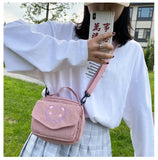 Hot Women Canvas Bag Preppy Style Student Tote Zipper Shoulder Messenger Bag