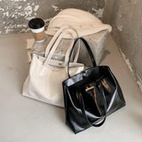 Vintage PU Leather Handbags Large Capacity Shoulder Bags