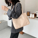 Vintage PU Leather Handbags Large Capacity Shoulder Bags