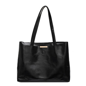 Vintage PU Leather Handbags Large Capacity Shoulder Bags