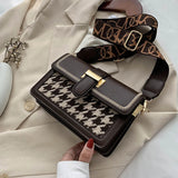 Retro Woolen Square Bag Crossbody Messenger Bag