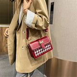 Retro Woolen Square Bag Crossbody Messenger Bag