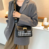 Retro Woolen Square Bag Crossbody Messenger Bag