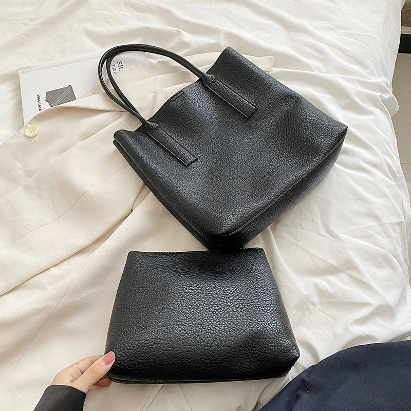 Women's PU Leather Shoulder Bags Handbag Totes
