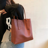 Women's PU Leather Shoulder Bags Handbag Totes