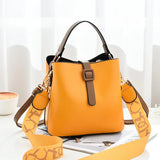Stylish Wide Strap Bucket Bag for Women
