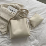 Hot Women's Handbags Retro Large Capacity Shoulder Bags High PU Leather Bags