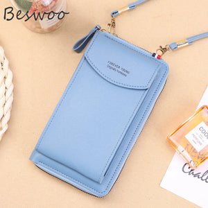 Women's Wallet Shoulder Bag Phone Pocket Long Female Wallets Clutch