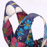 Flower Print Waterproof Backpack Handbag for Shopping