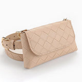 Faux Leather Waist Bag Retro Pouch Chain Belt