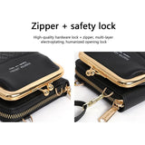Mini PU Leather Crossbody Bag Metal Opening Shoulder Messenger Bag